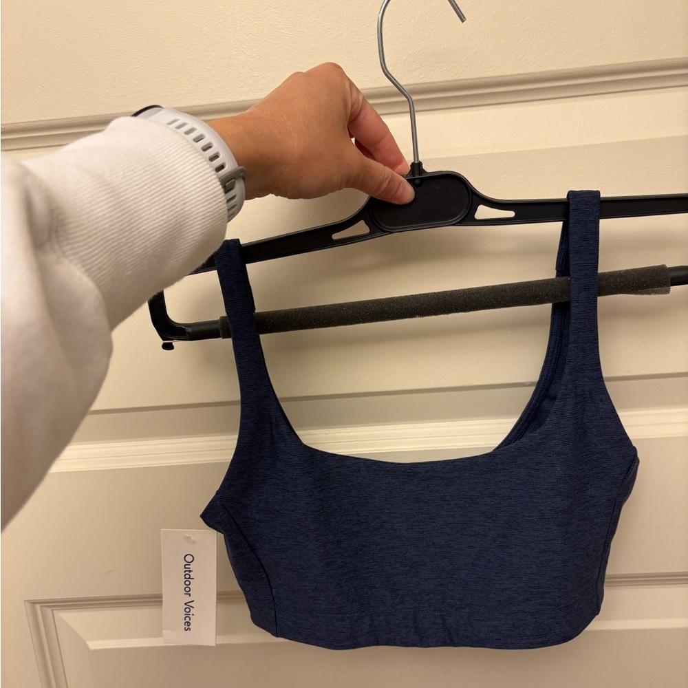 Outdoor Voices Navy Sports Bra BRAND NEW WITH TAGS